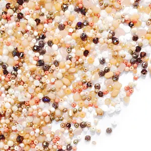 L1265]Tiny Peach Crush DIY Beads DIY Charms Set