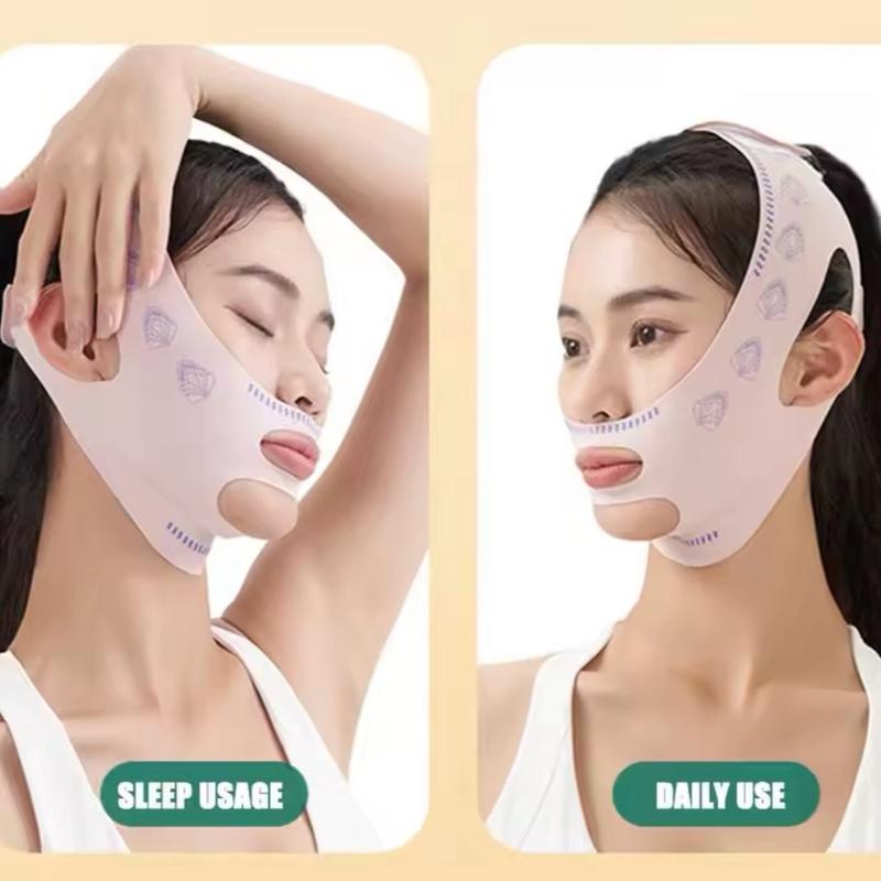 Breathable V Face Band Cheek Lift Up Face Thin Mask Reduce Double Chin V-Line Shaping Bandage Anti Wrinkle Face Bandage Comfort Skincare Contour Facial Daily