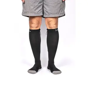 Zipper Compression Socks (Black)
