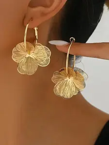 Unique Exaggerated Flower Earrings for Women & Girls Holiday Party EngagementEarrings Hoop Design, Perfect for Wedding Jewelry, Daily Wear Anniversary Gift