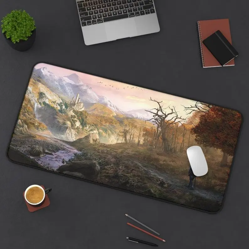 BALDURS GATE 3 Desk mat, Baldurs gate Landscape Desk mat XXl mouse pad