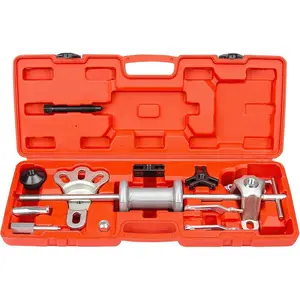 9-Way Slide Hammer Puller Set, Front Wheel Hub Bearing Remover & Rear Wheel Axle Hub Dent Shaft Puller Tool Kit Wheel Bearing