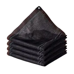 Heavy Duty Garden Shade Cloth with Grommets UV Protection Sun Shade Net for Plants Greenhouse Patio Chicken Coop & Outdoor Garden Durable Black Net for Summer Heat Protection