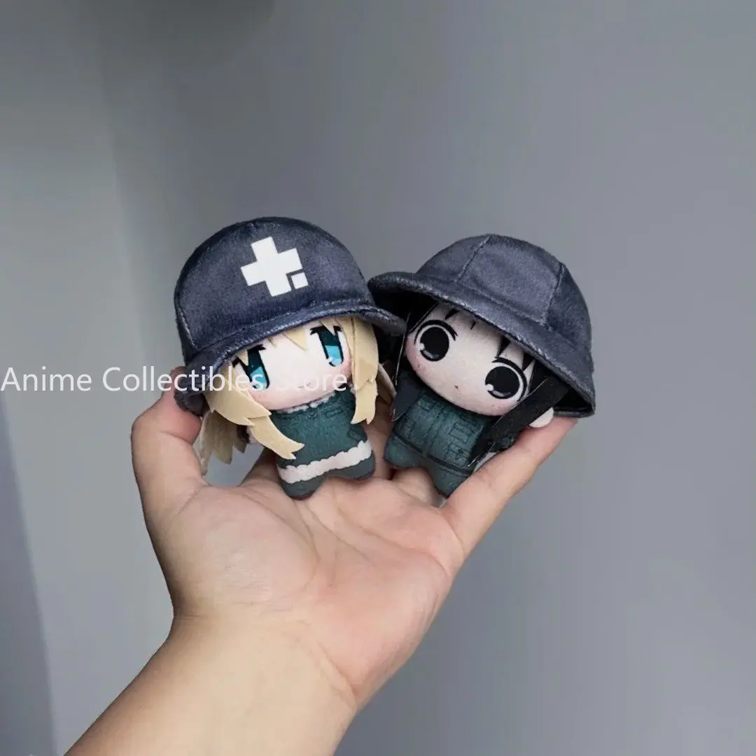 10CM Anime Girls' Last Tour Chito Yuuri Cosplay Anime Plush Cartoon Figure Model Plushie Room Decoration Plush Pendant