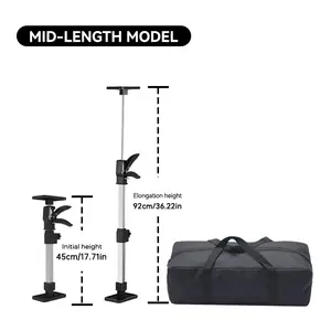 IMBOT 45-92cm Heavy-Duty Telescoping Support Bracket SpaceSaver Pro Edition for Cabinet Panel Stair Porch Installations Stable Durable Reliable Mid-Length Model