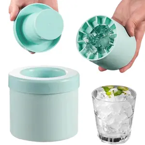 Ice Cube Molds,Ice Cube Tray,Silicone Ice Cube Cup,food Grade Cylindrical Ice Cube Mold Ice Storage Box Home Small Ice Cube Mold Ice Cube Making Slow Melt Ice for Whiskey, Cocktails, Coffee & More