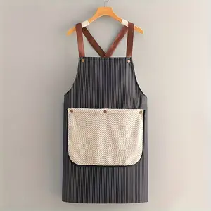 Kitchen Apron with Polyester Woven Fabric and Detachable Hand Towel, 1-Pack, Detachable Towel