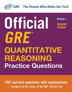 USED Book - Official GRE Quantitative Reasoning Practice Questions, Second Edition, Volume 1 by Educational Testing Service (Paperback) - english