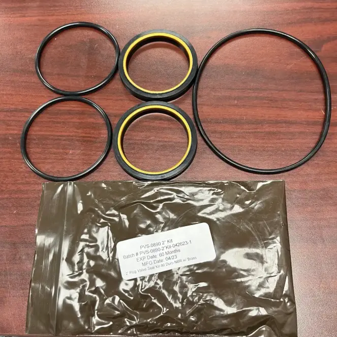 2" x 2" Fig 1502 Plug Valve Soft Kit (LT - Low Torque) | 15,000 PSI Replacement Seals