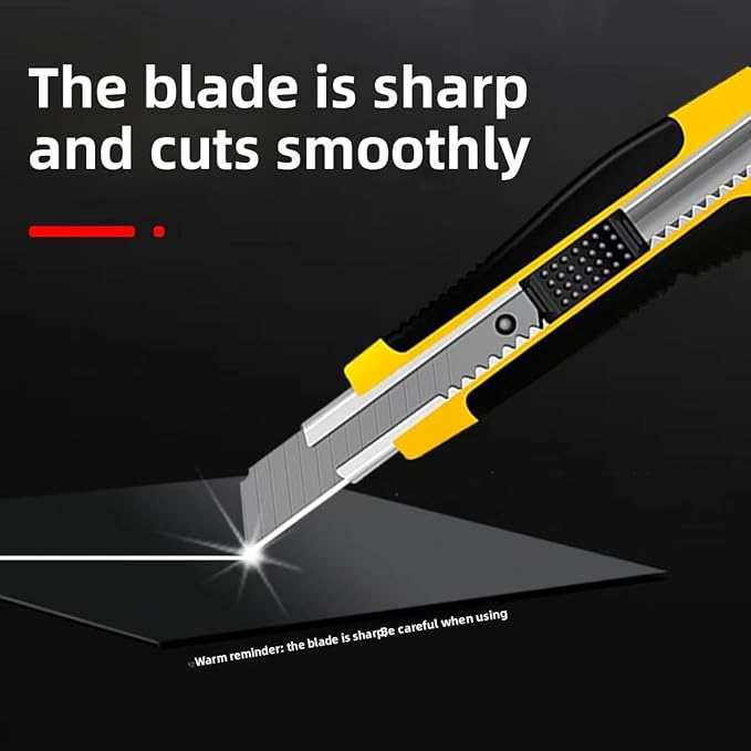 18mm multi-purpose knife - lightweight and flexible, easy to replace blades, sharp and durable, adjustable blade length, ideal for craft knives and unboxing knives everyday carry tools high 18mm multi-purpose knife - lightweight and flexible, easy to replace blades, sharp and durable, adjustable blade length, ideal for craft knives and unboxing knives everyday carry tools high