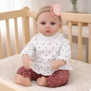 [WOOROY] Reborn Baby Doll - 18 In Newborn Realistic Baby Doll, Cloth Body, Hand-painted Hair, Birthday & Christmas Gift for Kids Ages 3+