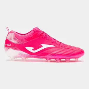 Joma Numero 10 Top Men's Pink Football Cleats with SOCK SYSTEM Technology & VTS Perforation for Enhanced Comfort and Control