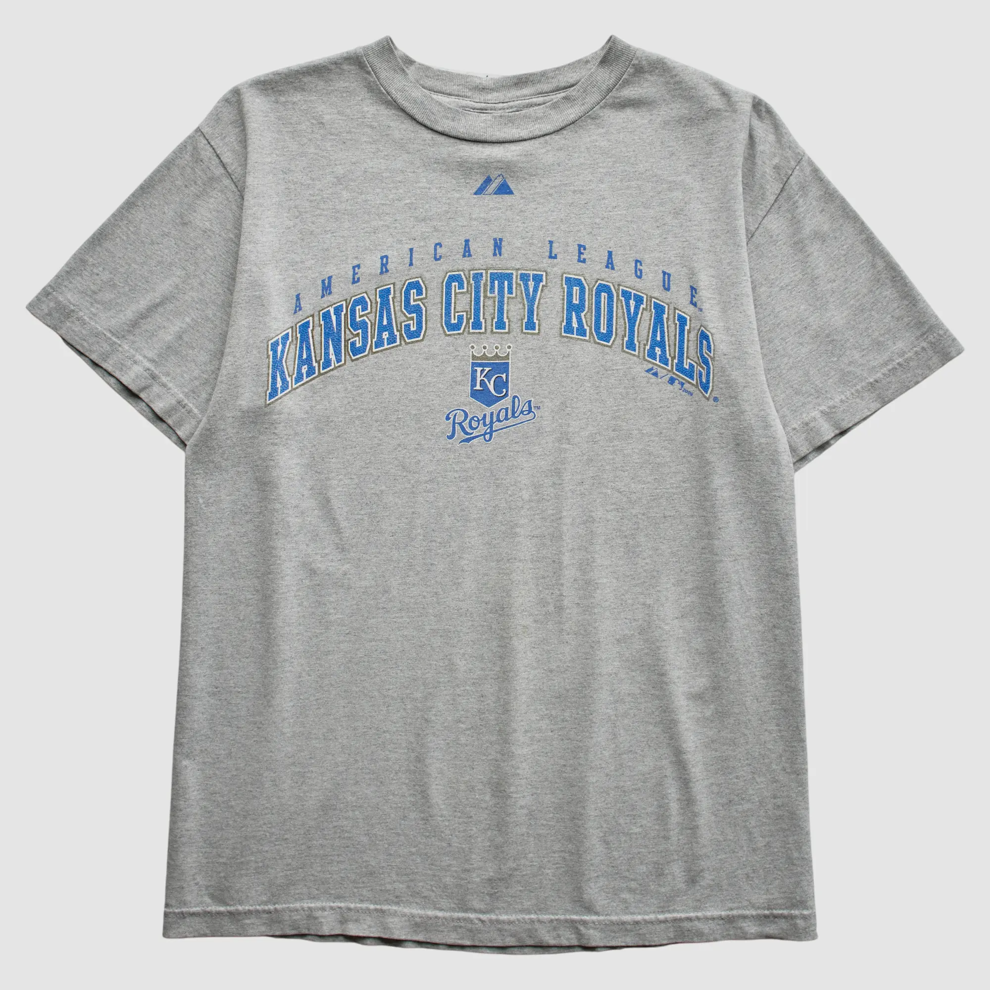 Kansas City Royals Majestic 2000s T-Shirt - Heather Gray - S