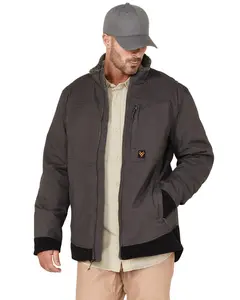 Hawx Men's Weather Ripstop Zip-Front Hooded Sherpa Work Jacket - Hxfa21o12