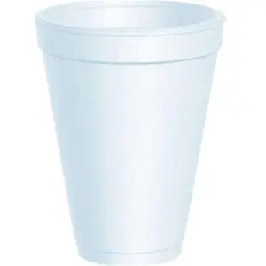 12J12 12 oz. White Styrofoam Cup - 25 Count, Pack Of 40