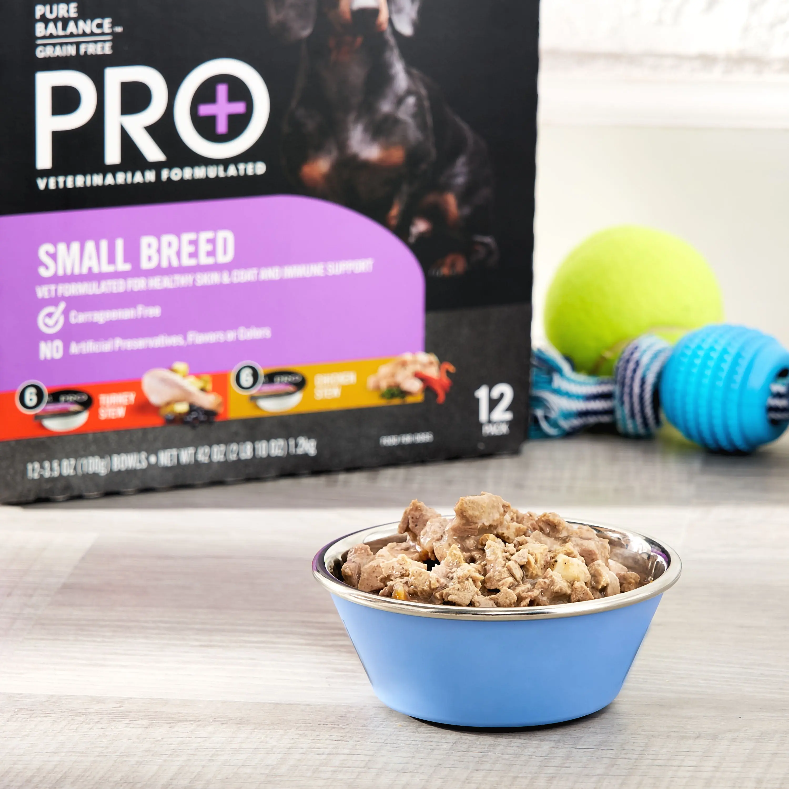 Pure Balance Pro+ Small Breed Turkey and Chicken Stew Variety Pack Wet Dog  Food 3.5oz Cups (12 Pack) - TikTok Shop