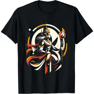 Cotton Graphic Tees Streetwear Gifts  Hinduism Hanuman Hindu Philosophy Deity Spirituality T-Shirt