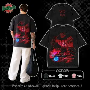 Caine v5  The Amazing Digital Circus ep 8 Menswear Gift for anime fans Top Apparel Classic Seamless Simple designer shirts Men's Regular Fit Floral Print Tee Cotton Fabric Black Casual