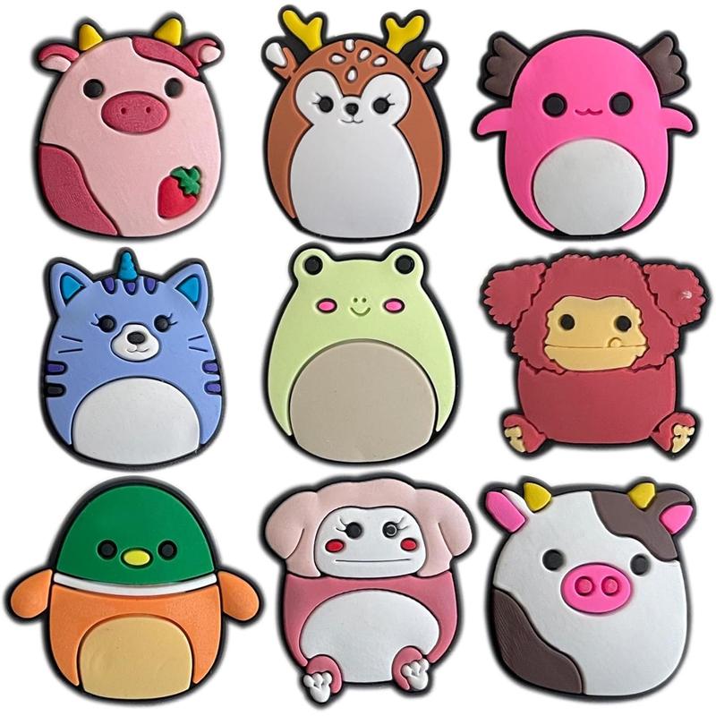 Shoe Charms for Kids Adults: 33 Pack Cute Animal Cartoon Shoe Decoration Charms, Shoe Charm, Charms for Shoes Bracelet Wristband Clog Sandals Birthday Party Favors Gifts Boys Girls Teens