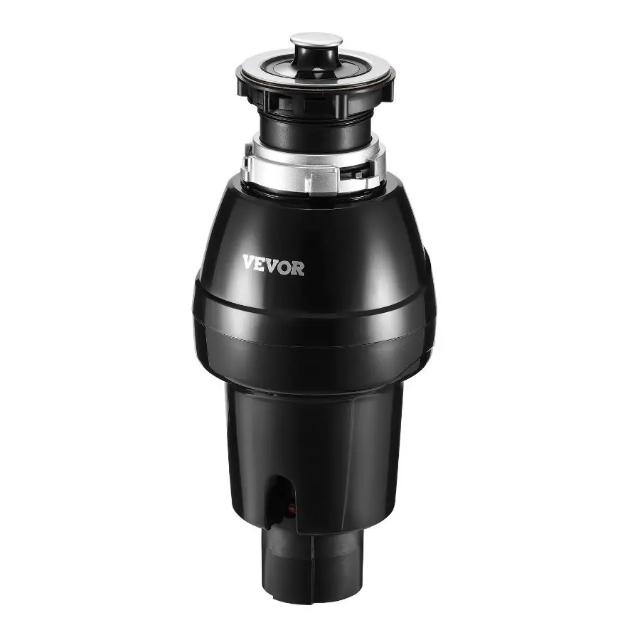 VEVOR Garbage Disposal, 3/4HP 3250RPM Continuous Feed Food Waste Disposer, EZ Connect Food Waste Grinding System with Sound Reduction, Power Cord Splash Guard for Kitchen Sinks