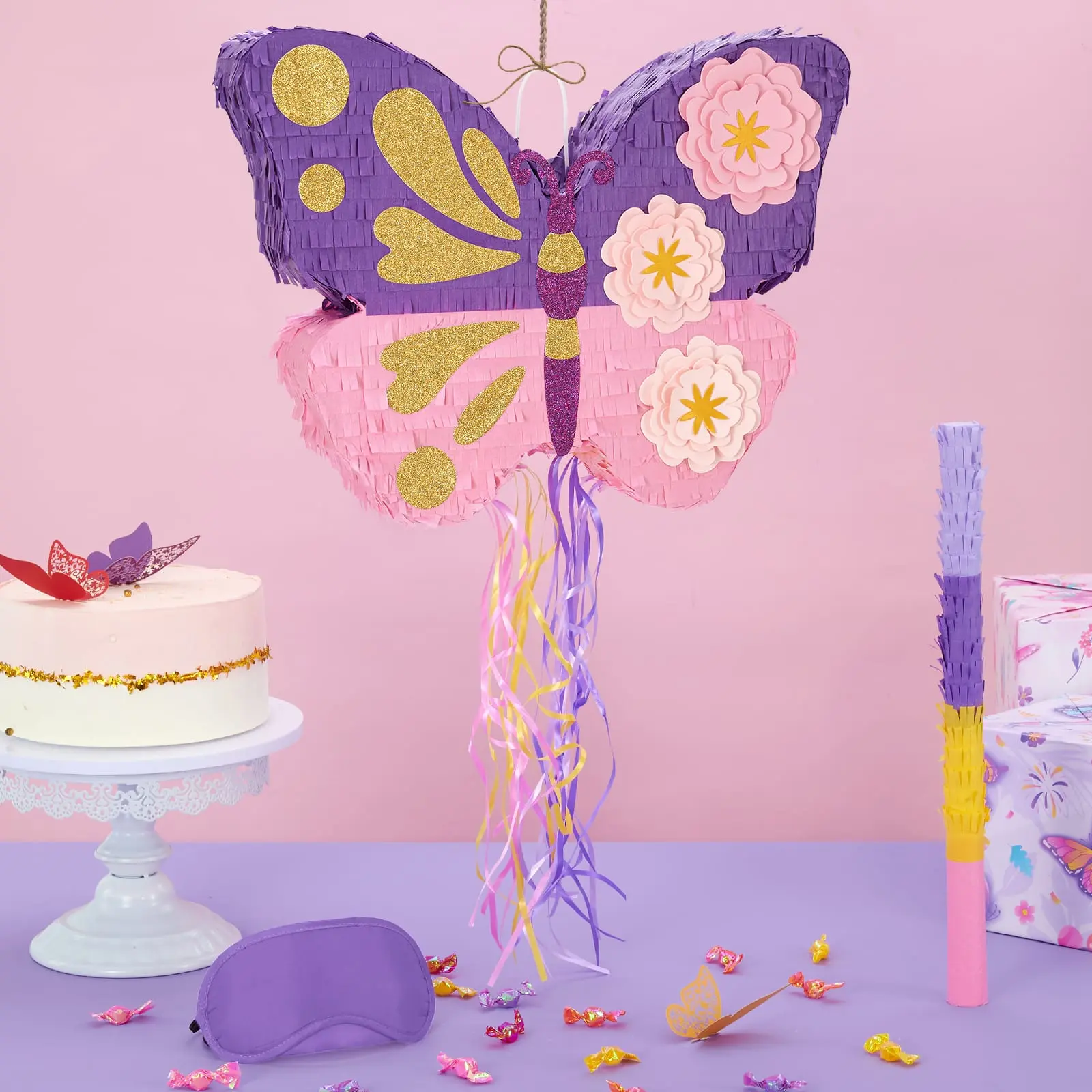 WERNNSAI Handmade Piñata for Kids Boys Girls Birthday, Multiple Designs Party Kit with Blindfold Bat Stick, Fiesta Carnival Decorations, Candy Filled Party Supplies for Cinco de Mayo Summer Celebrations, piñata para niños fiesta cumpleaños infantil regalo