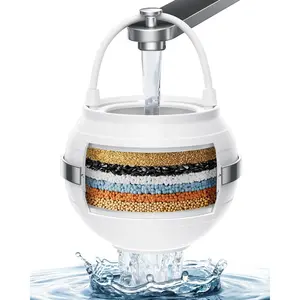 Bath Filter for Tub Faucet - Shower Filter with KDF 55 Removes 99% Chlorine & Softens Water, Ideal Bathtub Filter for Healthier Hair & Skin, Universal Fit Easy Install