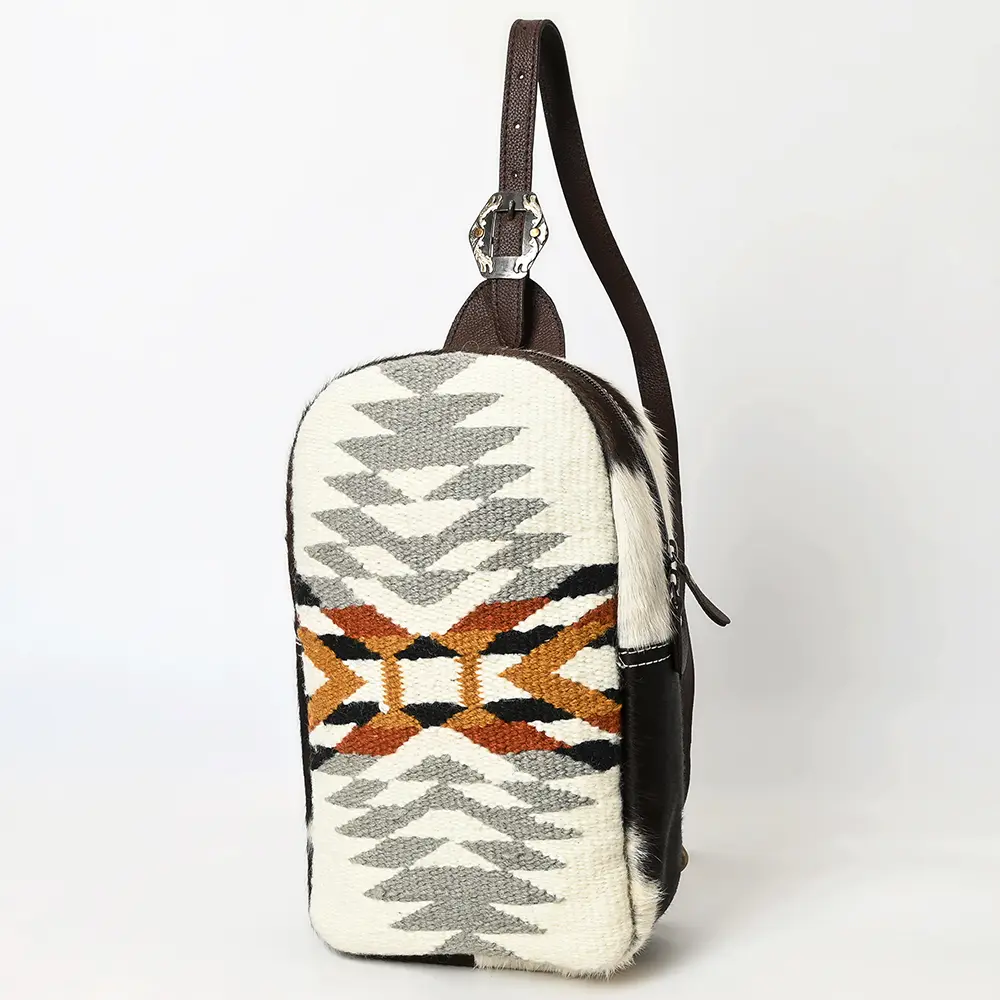 American Darling Sling Saddle Blanket Hair-On Genuine Leather Women Bag Western Handbag Purse