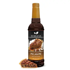 Syruvia Pecan Pie Syrup, 25.4 fl oz – Premium Flavoring for Tea, Italian Sodas, Desserts, Cocktails and Mocktails. Kosher, Gluten-Free & More
