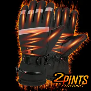 Rechargeable Heated Gloves - 5000mah - Windproof/Waterproof - Touchscreen Compatable Fingertips