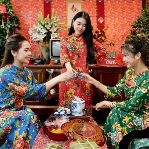 Vietnamese Traditional Ao Dai With Pants For Women ( Vietnamese Size )/ Girl Ao Dai / Luna Ao Dai / Áo Dài Chăn Công