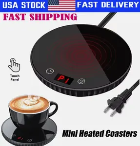 Electric Coffee Tea Milk Mug Cup Warmer Heater Mat Pad Auto Shut Off Office Home