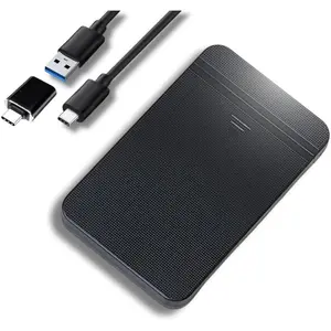 Portable 500GB External Hard Drive HDD — USB 3.0 & USB C For PC,Mac,PlayStation,Phone (Andriod and iPhone 15/16),Xbox-Ultra Fast