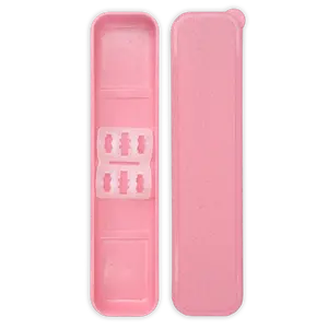 Reusable Plastic Travel Case (Pink)