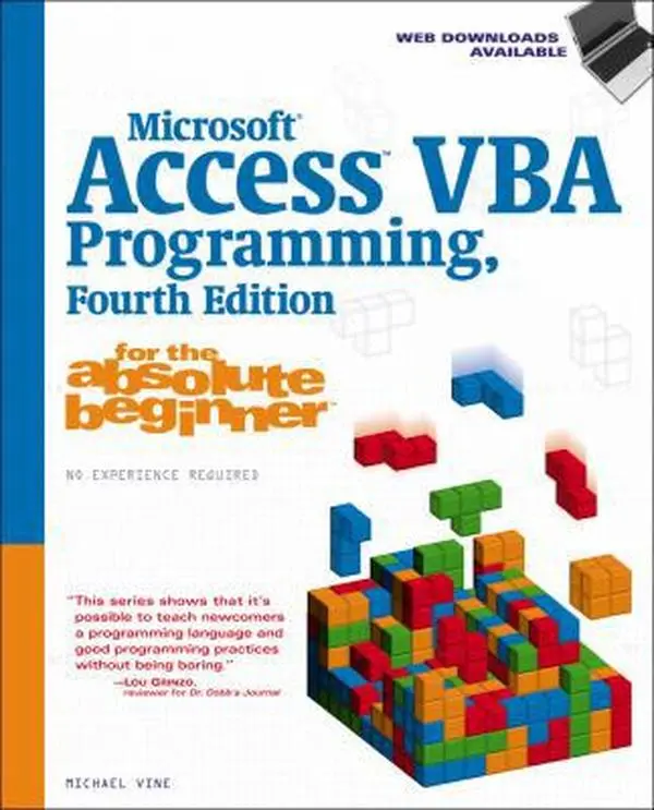 Used Microsoft Access VBA Programming Tutorial Book for Absolute Beginners by Michael Vine - English Paperback