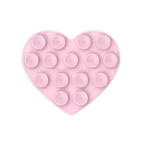 Velvet Caviar Strawberry Milk Heart MagSafe MightyGrip Phone Holder Stick - Magsafe Compatible, High Suction, Glass-Flat Hold, Content Creators’ iPhone Accessory, Magnetic Mobile Mount