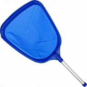 Sepetrel Hot Tub Cleaning Skimmer Net with 12-in Aluminum Pole, Ultra Fine Mesh Spa Leaf Skimmer for Small Pools, Spas