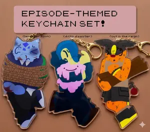 OG Trio Starters Movieunleashers Acrylic Keychains
