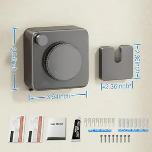 1pc Simple Square Clothline, 188.98 Inches Long, Retractable, Suitable For Home/Bathroom/Balcony, Back-to-school College Supplies, Drying Racks Household Invisible Clothesline Dorm Laundry Products