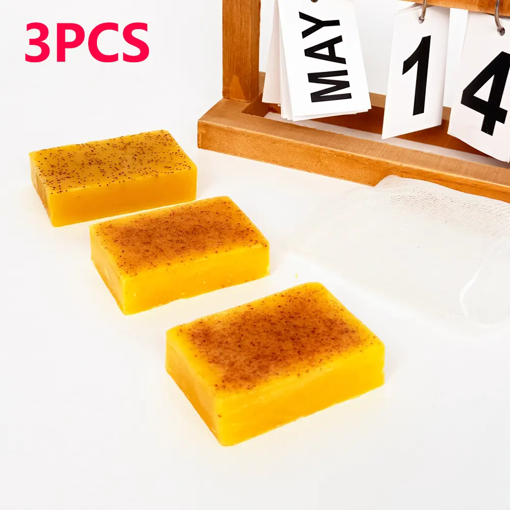 3PCS Turmeric Soap,Deep cleansingSoap,Moisturizing Soap For Face &Body,Body wash & Soap For Women& Men