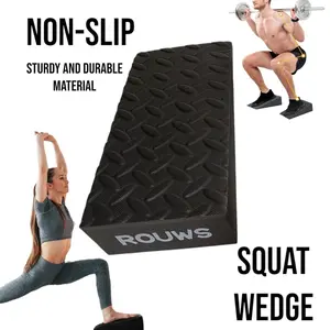 Squat Wedge Blocks Heel Elevators Calf Slant Boards - Innovative Training Tools for Enhanced Form, Mobility, Strength, and Balance