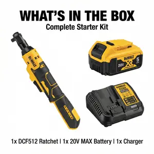 Dewalt DCF512 1 2 Inch Ratchet Wrench With Battery And Charger For Automotive And Equipment Maintenance tool power durable