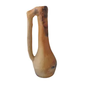 Handcrafted Sejnane Earthenware Vessel - Natural