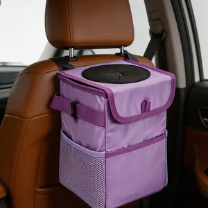 Leak-Proof Car Trash Can for Back Seat, Cute Hanging Trash Bag, Vehicle Trash Can for Suv Truck Van, Automotive Garbage Cans for Front Seat, Car Garbage Bags