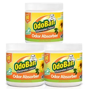 14 oz. Citrus Solid Odor Absorber, Odor Eliminator for Smoke Odor and Musty Smell in Home, Bathroom, Pet Areas (3-Pack)