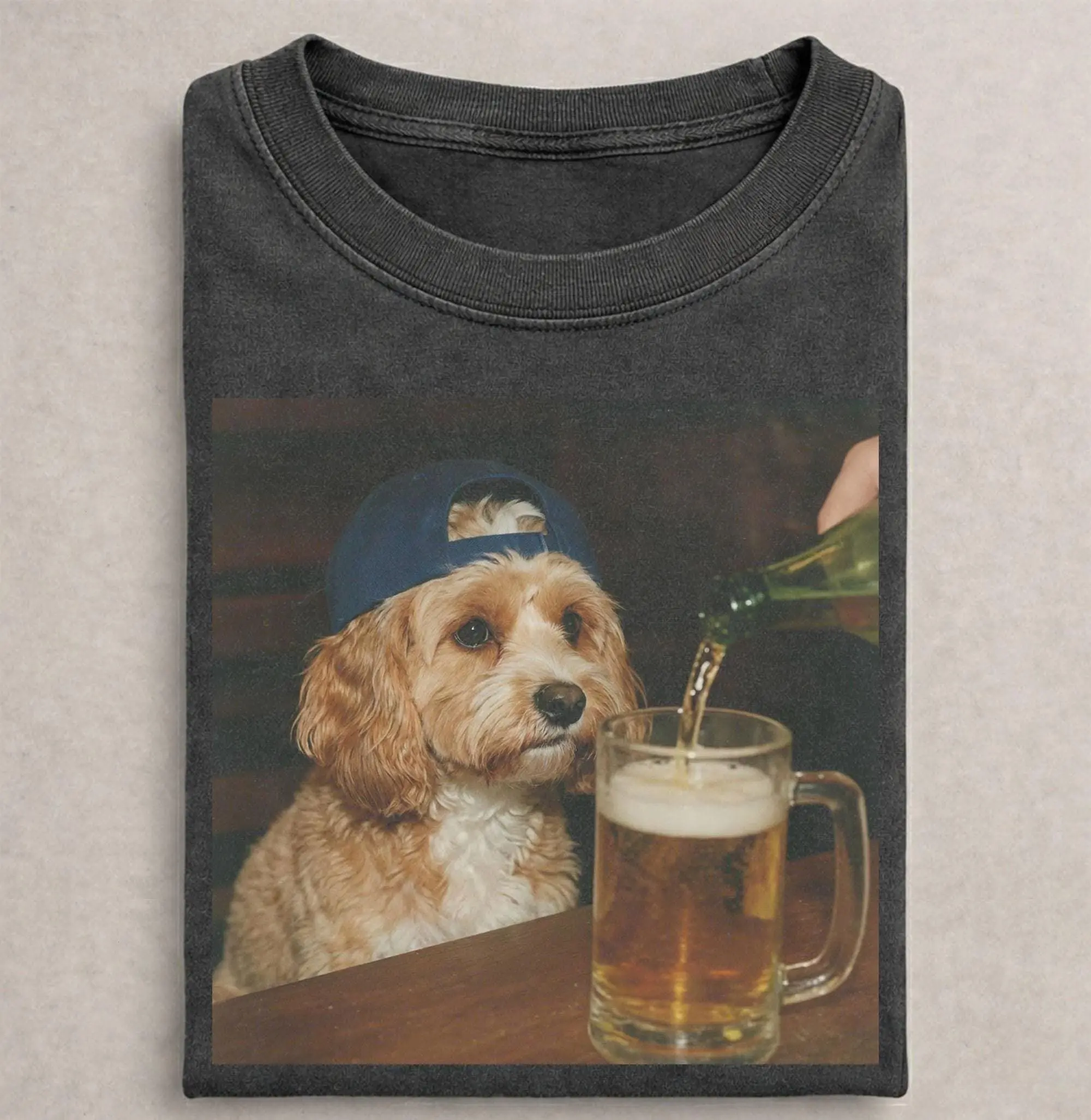 Silly Cavapoo Drinking Beer Shirt, Dog Meme Comfort Colors Shirt, Novelty Cavapoo Shirt, Sarcastic Gift, Cavapoo Mom Gift, Cavapoo Dad Shirt