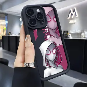 2026 New Cool Anime Spiders Gwens Phone Case Suitable for iPhone 17 16e 16 15 14 13 12 11 Mini Pro Max Air X XR XSMAX 8 7 Plus Anti Fall Soft TPU Back Cover Accessories