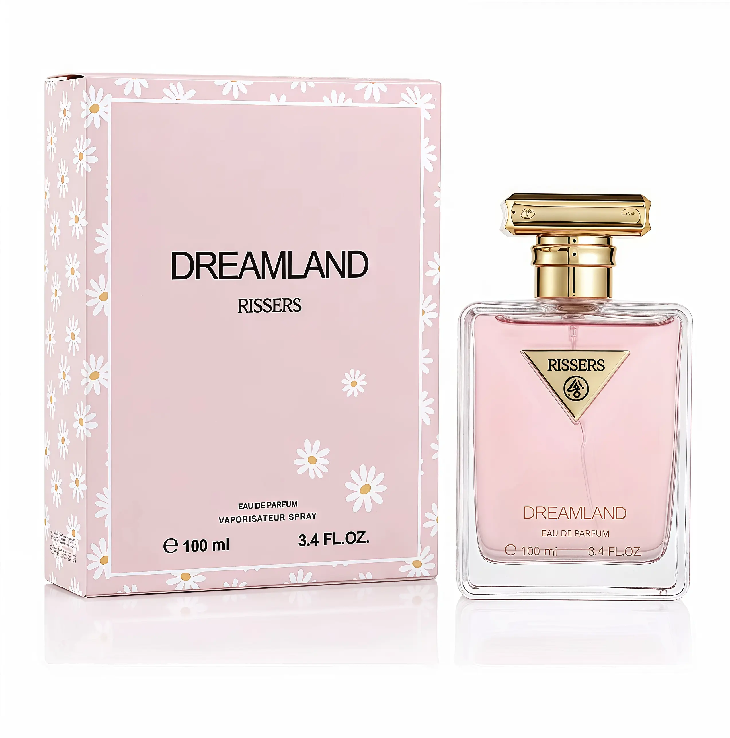 Rissers Dreamland Eau de Parfum ｜100ml/ 3.4 FL.0Z |-Long-Lasting Floral Fruity Gourmand Vanilla Scentwith Strawberry Lemon Notes, ldeal forSummer, Dating & Office Use,,Daily Travel DatingBirthday Gift for Her