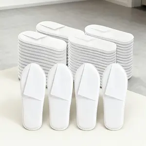 SPA Slippers, 20 Pairs Disposable Slippers for Guests, Soft Hotel Slippers Washable Reusable House Slippers Unisex, Bride Slippers for Wedding Party Bedroom Travel