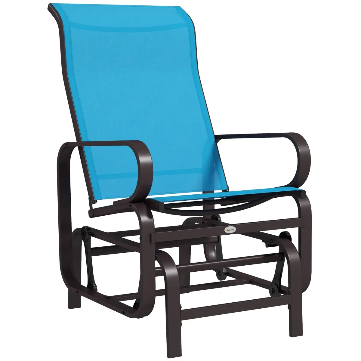 212 Main 84A-009V00BU 41.25 in. Outsunny Gliding Lounger Chair, Brown