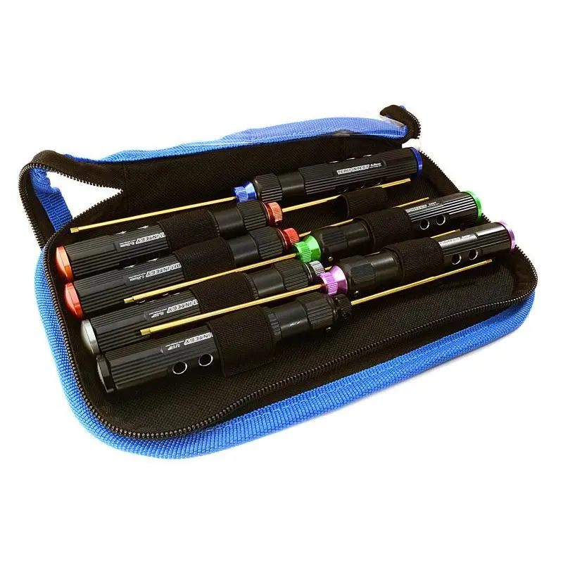 7-Piece Allen Hex Wrench Set with 20mm Handle and Carrying Case